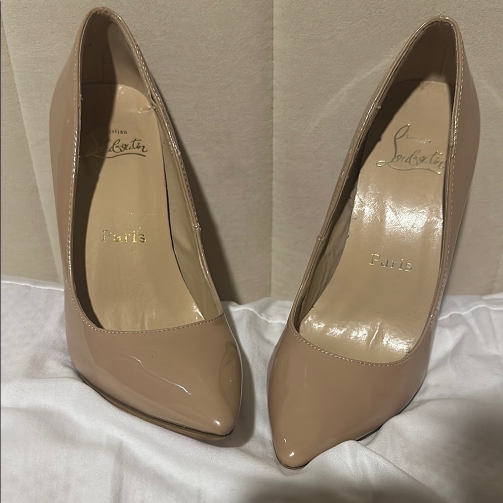 Christian Louboutin Tan Heels Timeless Elegance